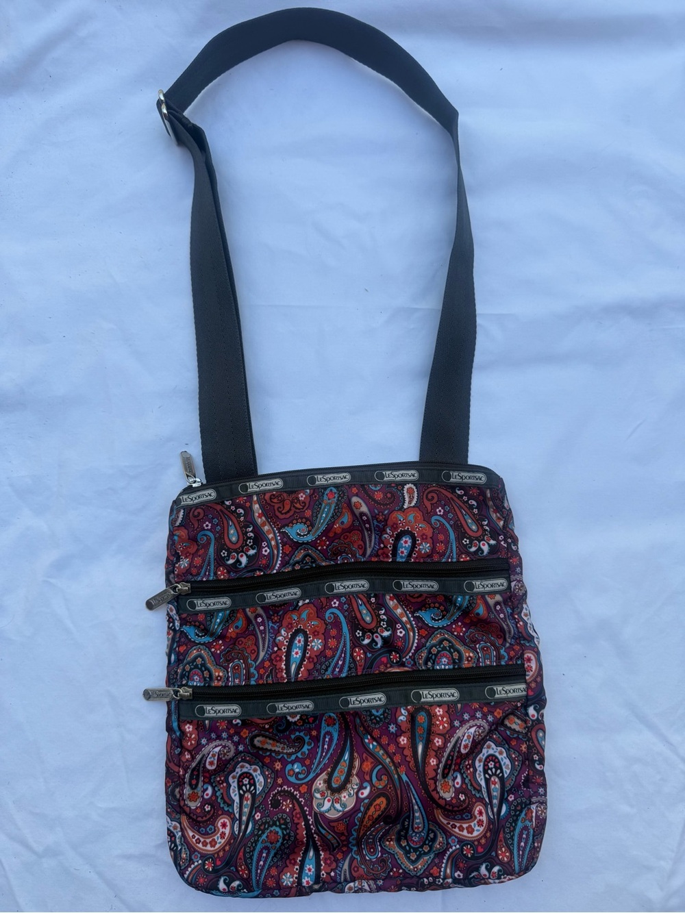 Lesportsac Paisley Multi-Color Crossbody Bag